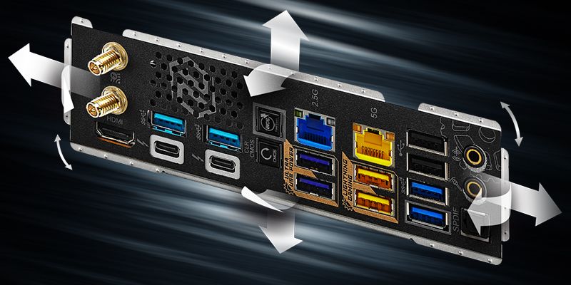 Flexible Integrated I/O Shield